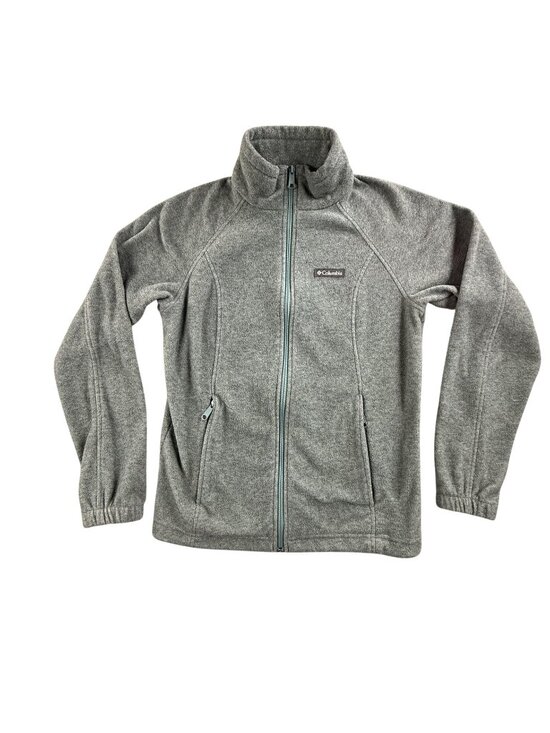 Columbia Jackets & Blazers - Columbia Jacket Womens Medium Green Fleece Full Zip Lightweight Pockets Hiking